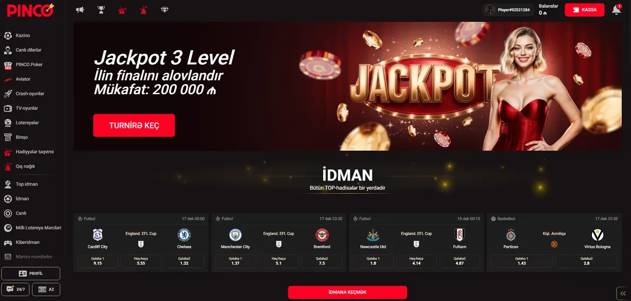 Pinco-da müştəri dəstəyi